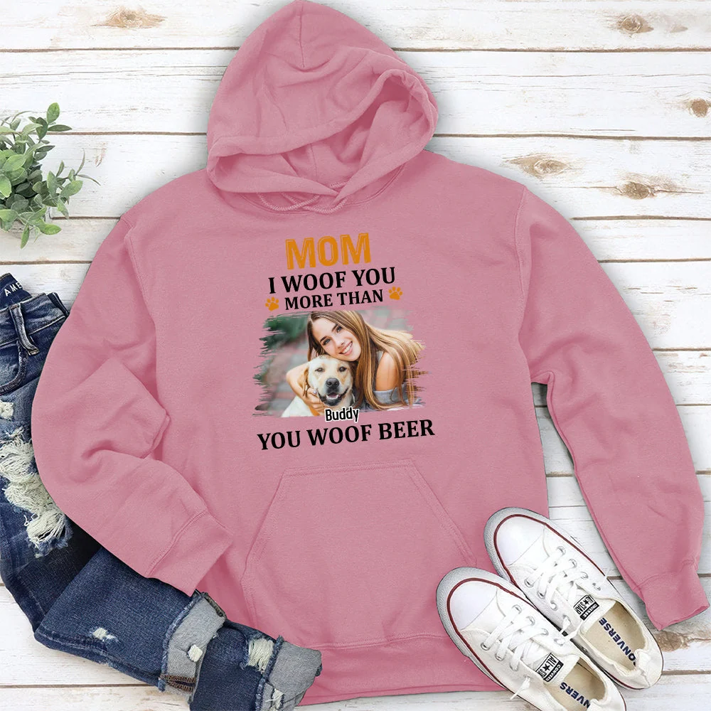 More Than You Woof Photo - Personalized Custom Hoodie - Image 3