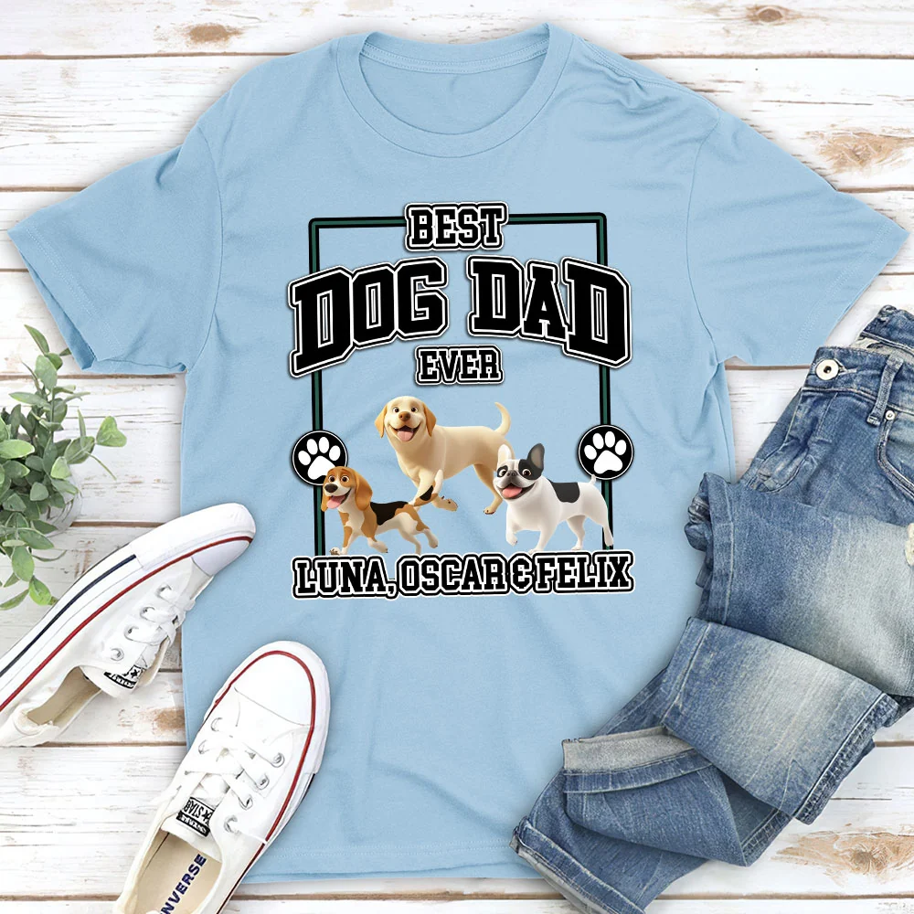 My Best Daddy - Personalized Custom Unisex T-Shirt - Image 3