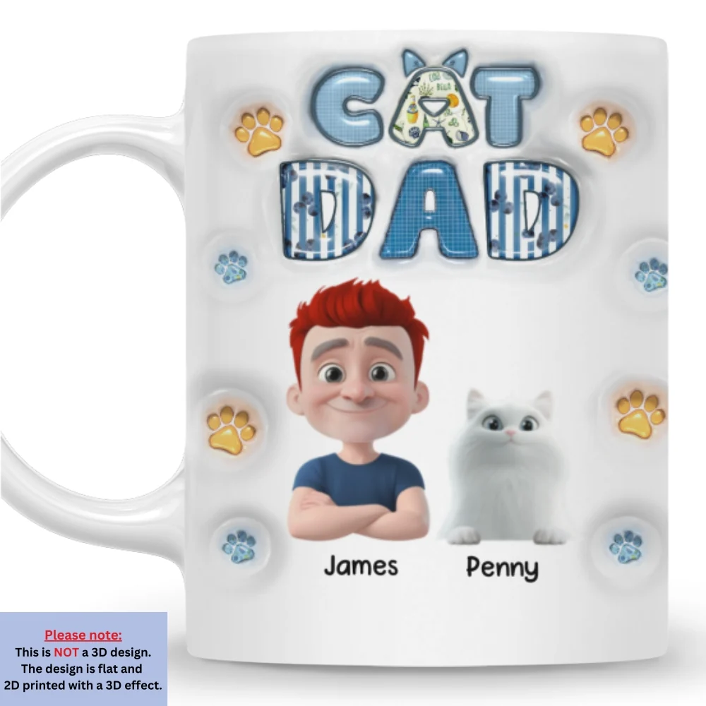 My Cat Baby On Top Of All - Personalized Custom 3D Inflated Effect Mug - Image 7