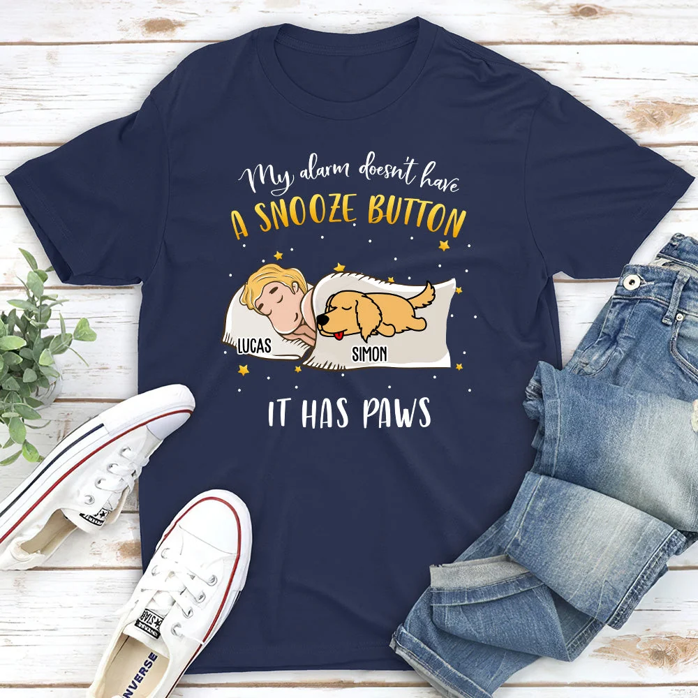 My Dog Alarm - Personalized Custom Unisex T-shirt - Image 2