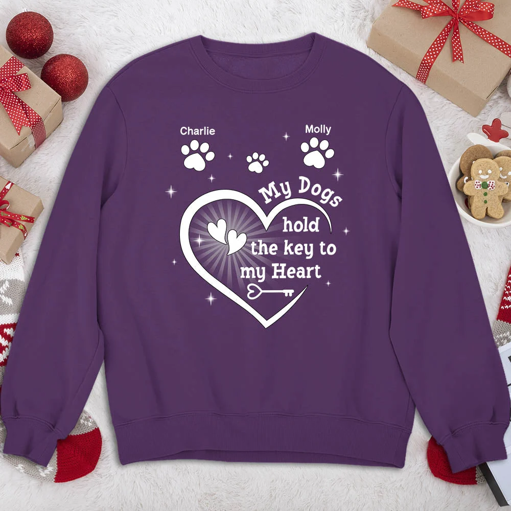 My Dog Holds The Key - Personalized Custom Sweatshirt - Image 3