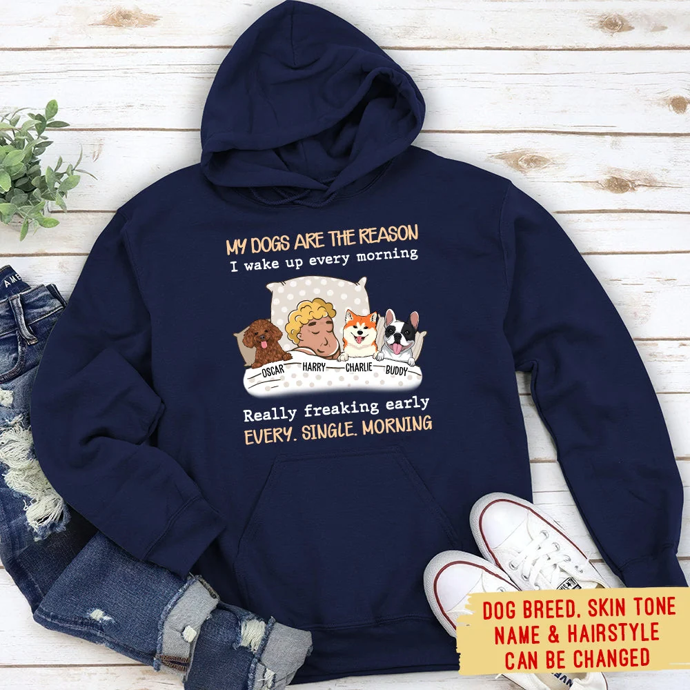 My Dog Is The Reason - Personalized Custom Hoodie - Image 4