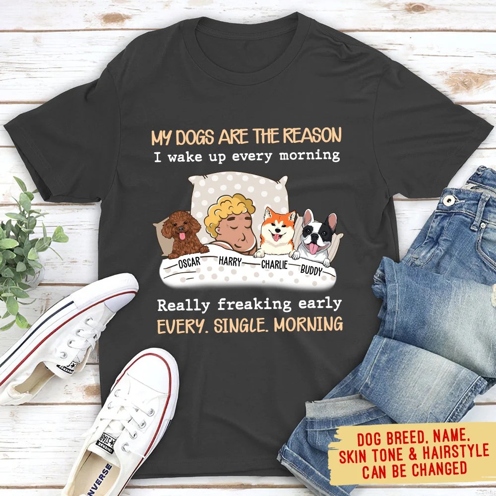 My Dog Is The Reason - Personalized Custom Unisex T-shirt - Image 6