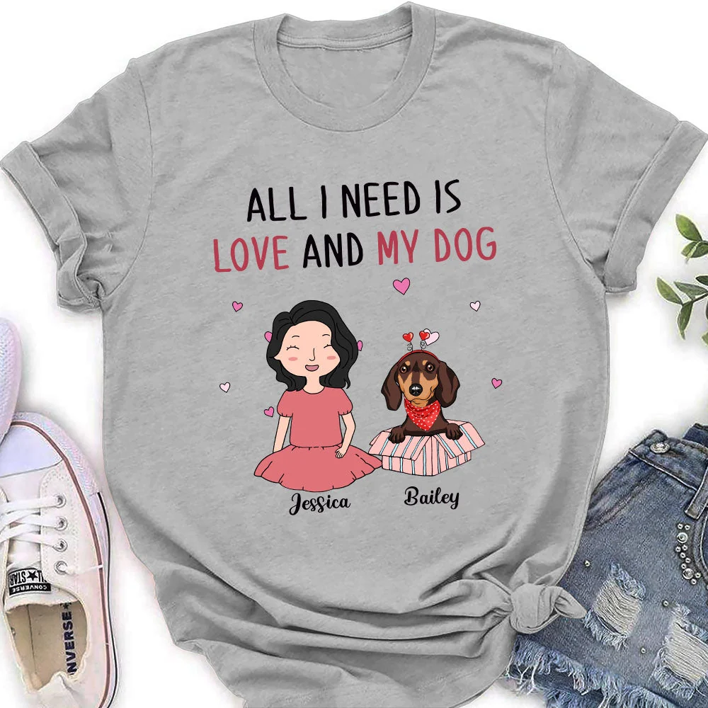 My Dog My Love - Personalized Custom Women's T-shirt