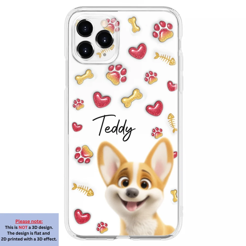 My Lovely Baby Pets - Personalized Custom 3D Inflated Effect Phone Case - Image 9