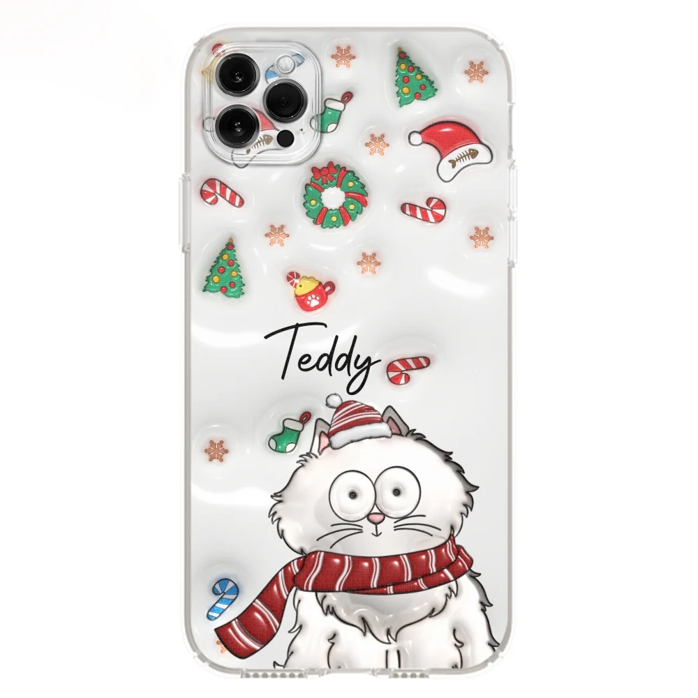 My Lovely Christmas Fur Babies - Personalized Custom 3D Inflated Effect Phone Case - Image 12