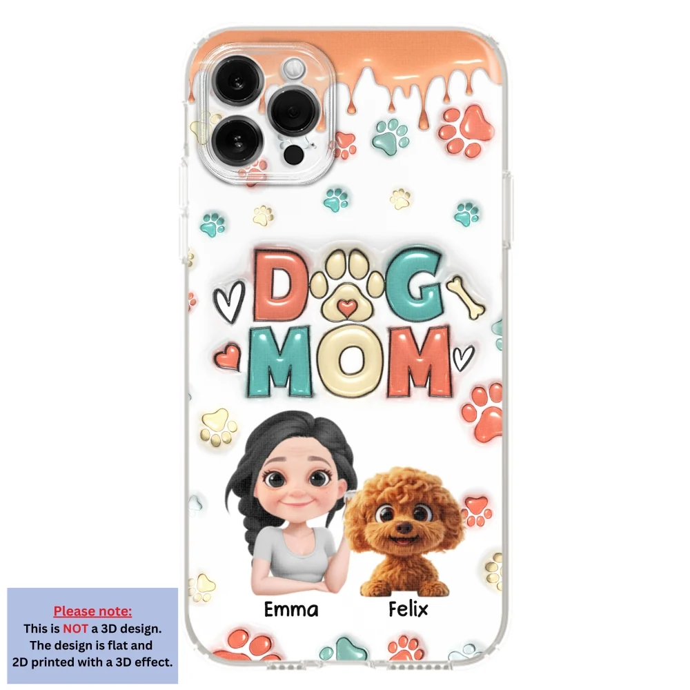 My Lovely Dog Cartoon - Personalized Custom 3D Inflated Effect Phone Case - Image 11