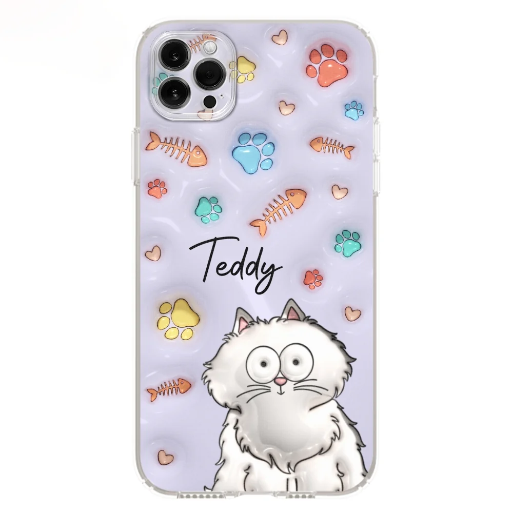 My Lovely Fur Babies Colorful- Personalized Custom 3D Inflated Effect Phone Case - Image 12