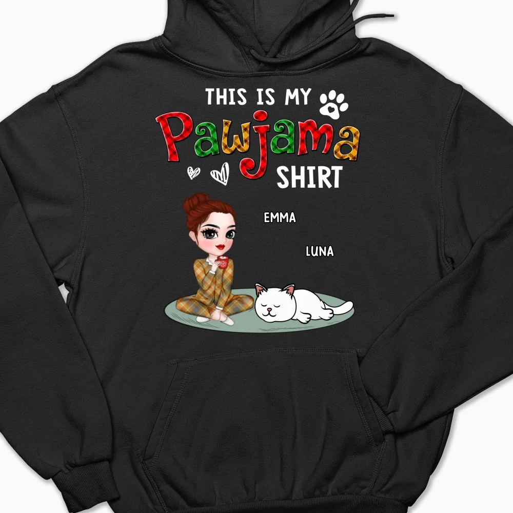 My Pawjama Shirt Cat Version 2 - Personalized Custom Hoodie - Image 8