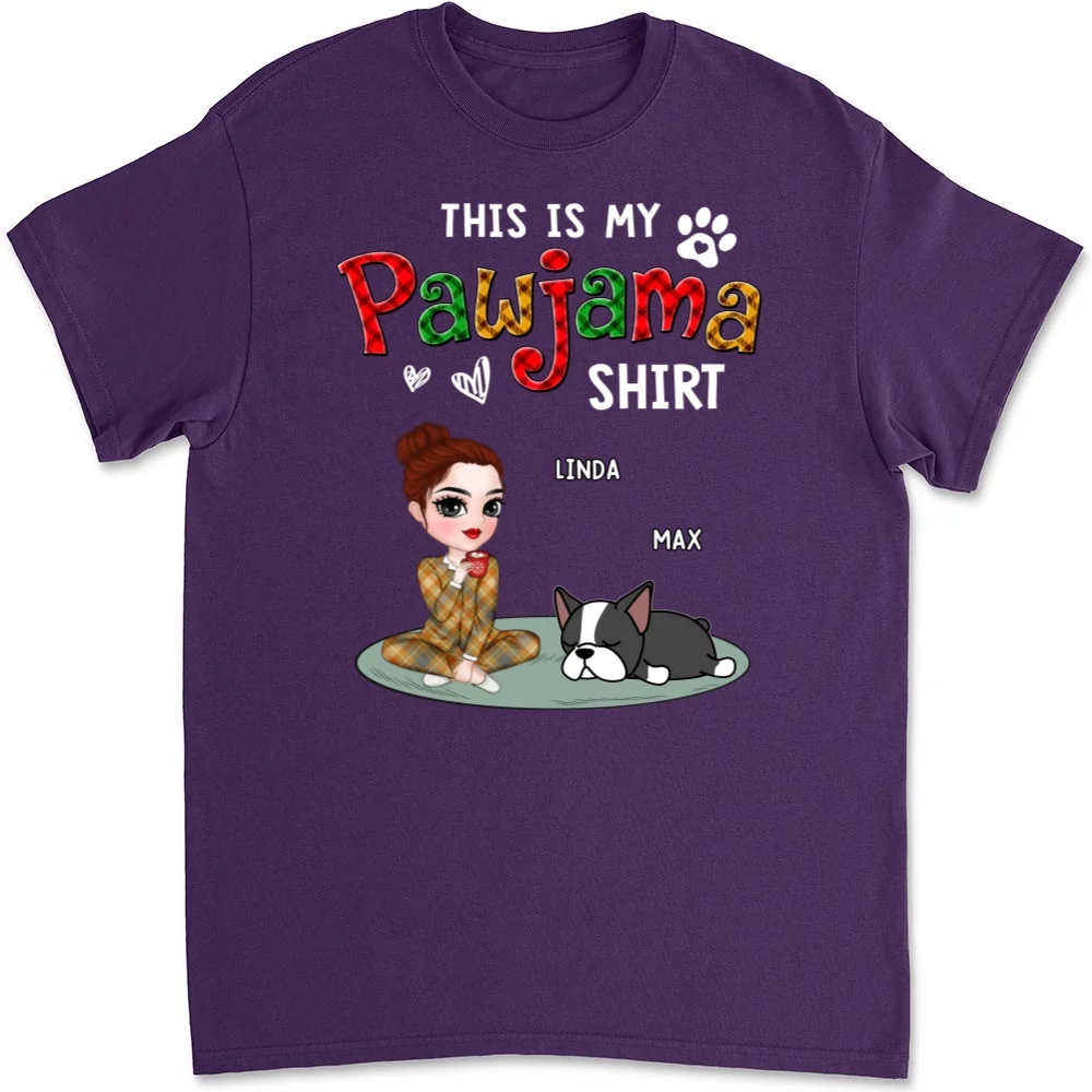 Pawjama Shirt Version 3 - Personalized Custom Unisex T-Shirt - Image 10