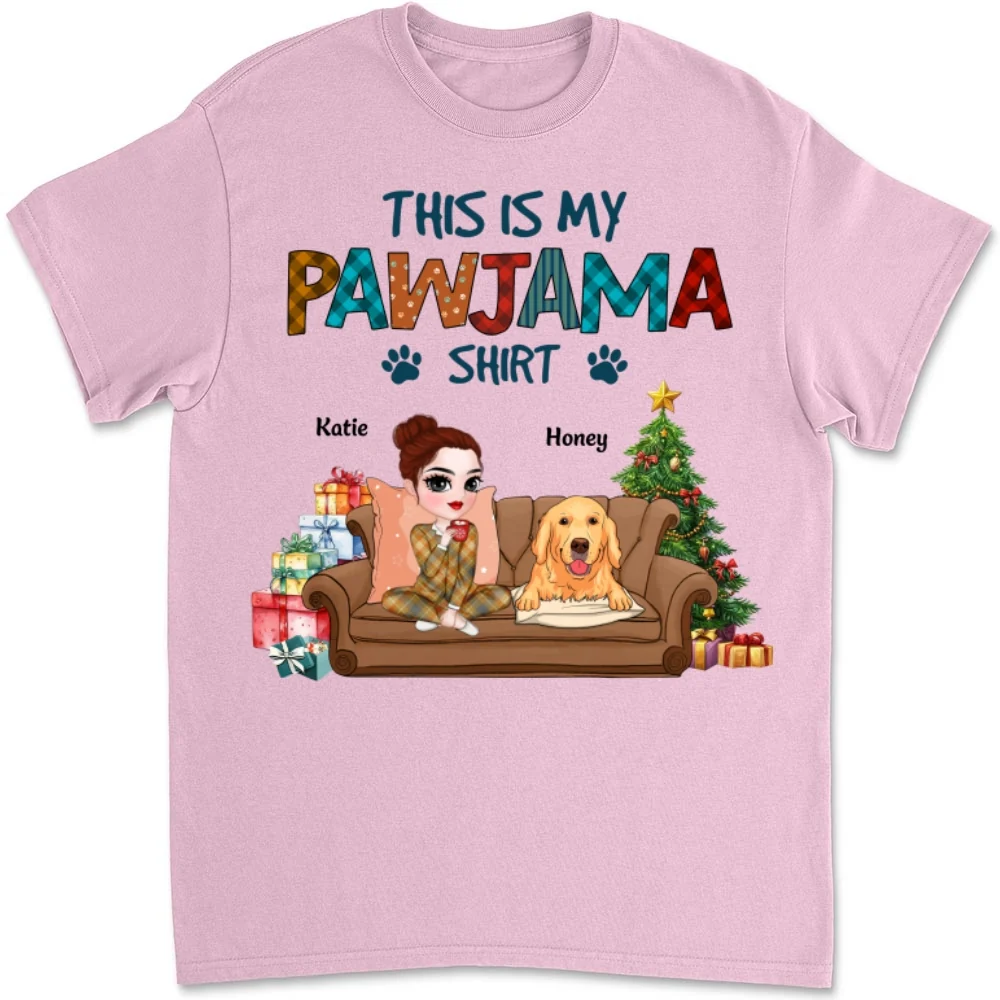 My Pawjama Sleepshirt - Personalized Custom Unisex T-Shirt - Image 8