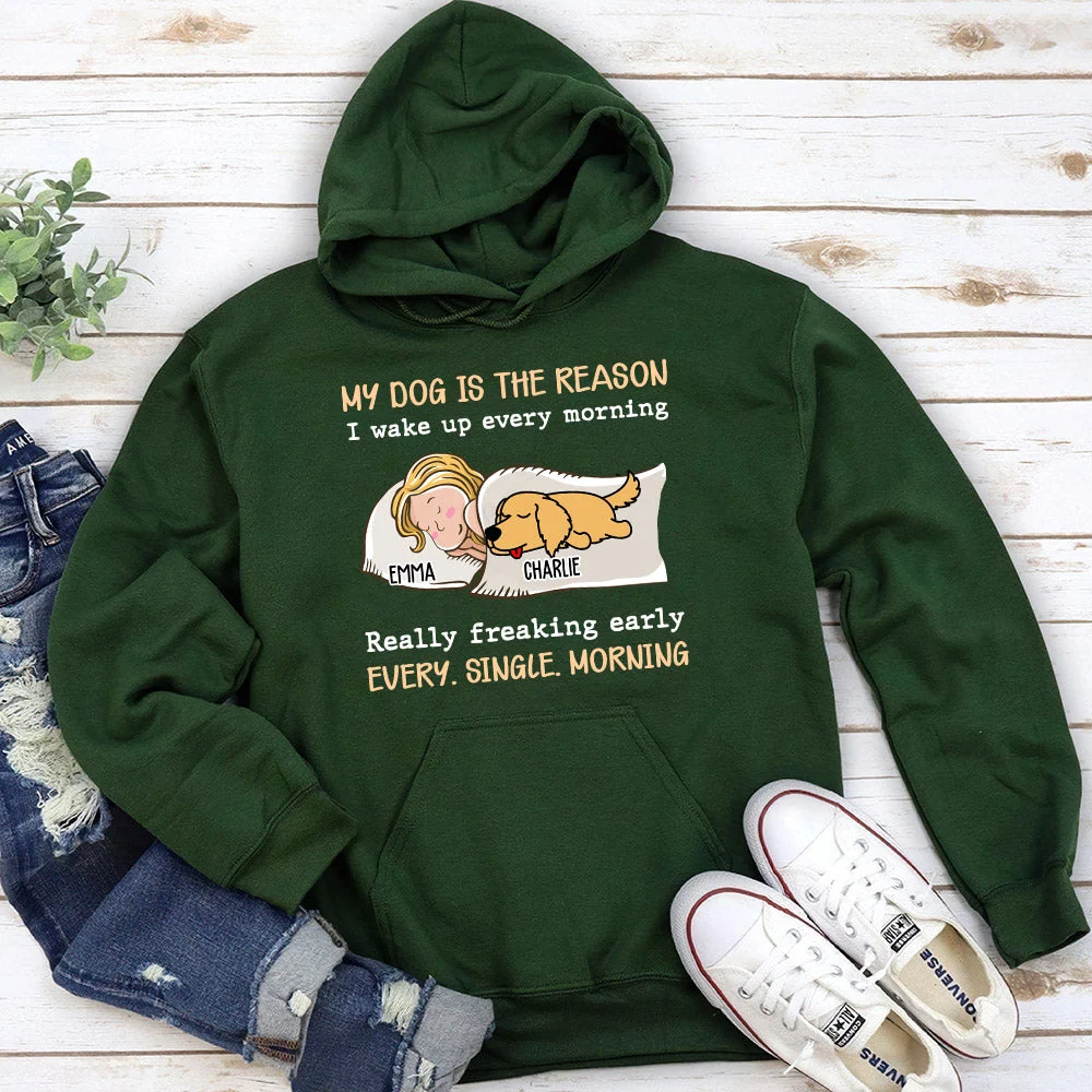 My Pet Is The Reason - Personalized Custom Hoodie - Image 2