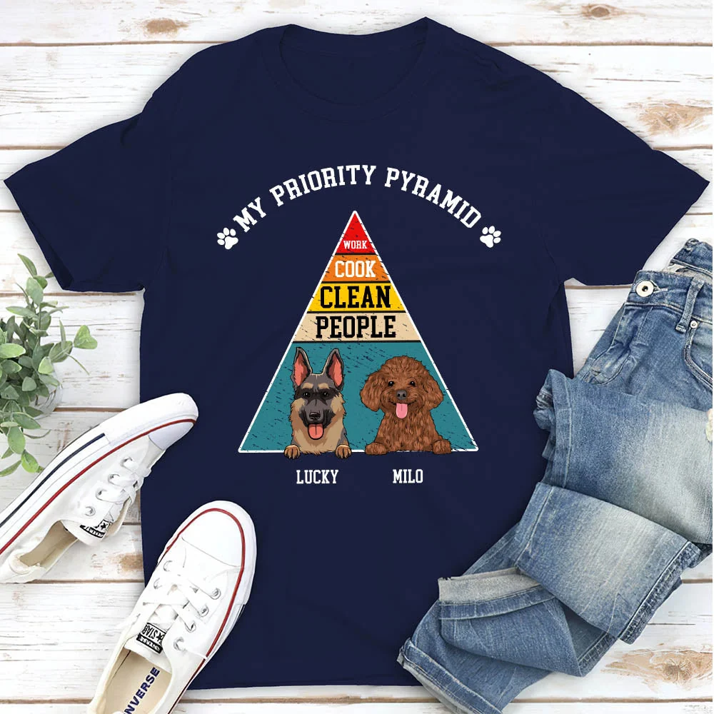 My Priority Pyramid - Personalized Custom Unisex T-shirt - Image 4