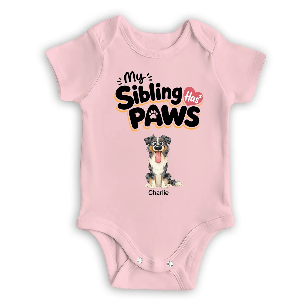 My Sibling Is Here - Personalized Custom Baby Onesie - Image 10