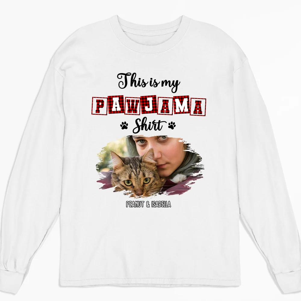 My Sleepshirt Ver Cat 2 Photo - Personalized Custom Long Sleeve T-Shirt