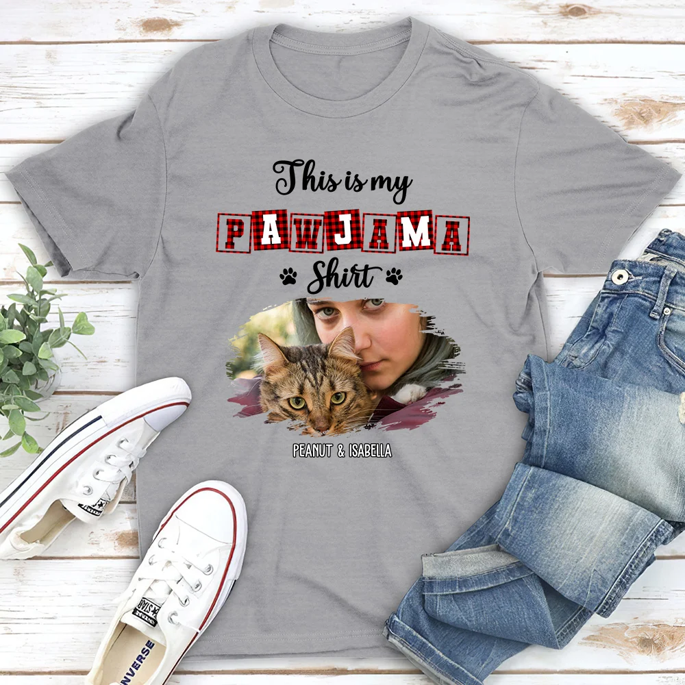 My Sleepshirt Ver Cat 2 Photo - Personalized Custom Unisex T-Shirt - Image 2