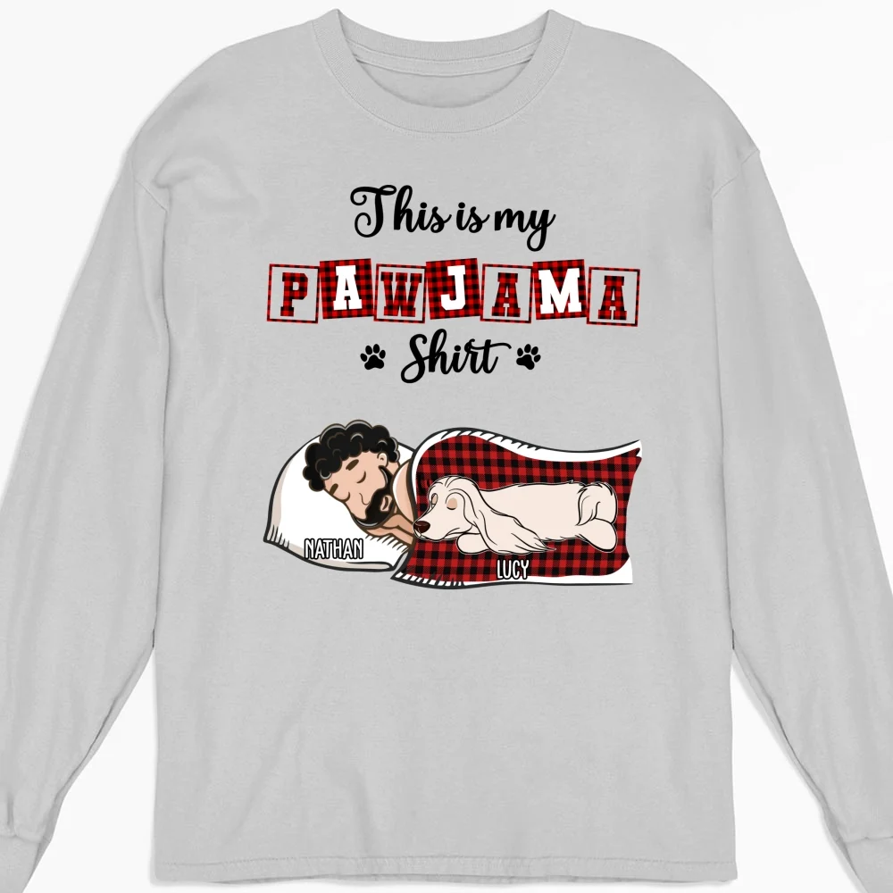 My Sleepshirt Ver Pet 2 - Personalized Custom Long Sleeve T-Shirt - Image 3