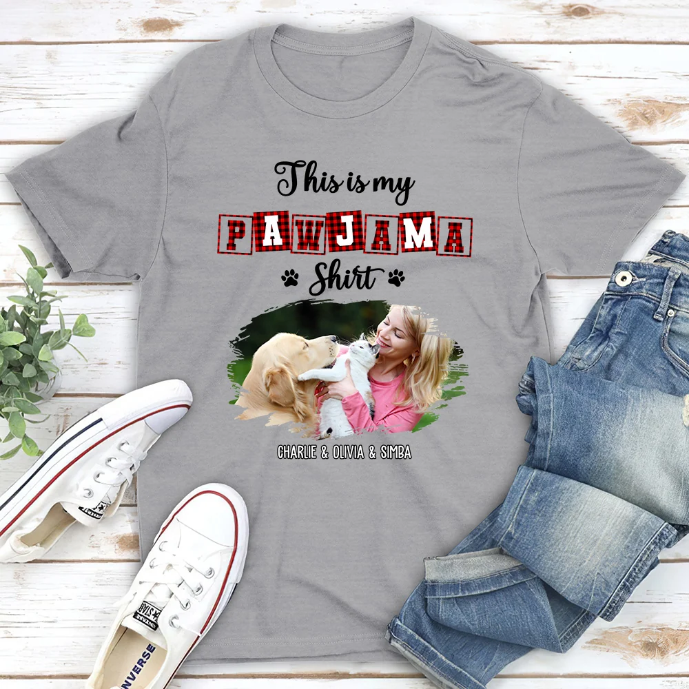 My Sleepshirt Ver Pet 2 Photo - Personalized Custom Unisex T-Shirt - Image 2