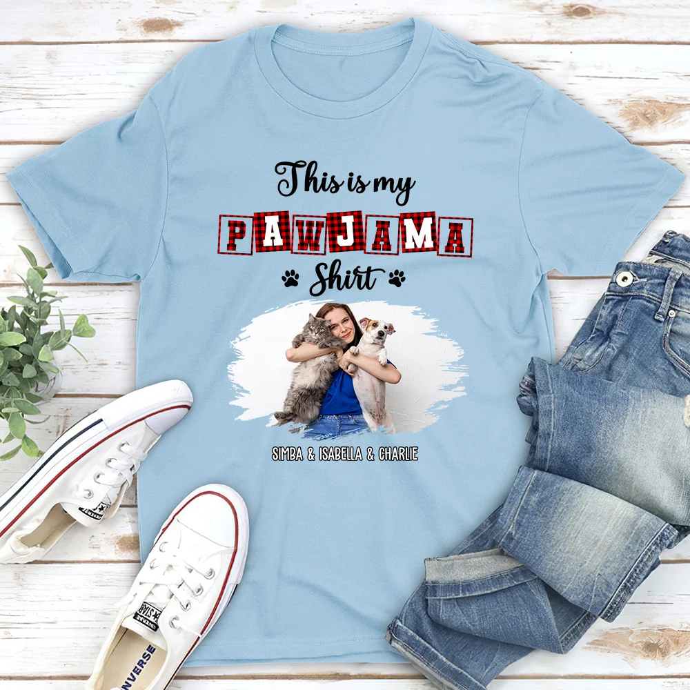 My Sleepshirt Ver Pet 2 Photo - Personalized Custom Unisex T-Shirt - Image 3