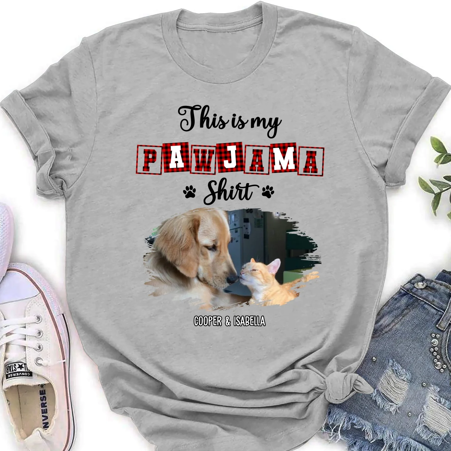 My Sleepshirt Ver Pet 2 Photo - Personalized Custom Women's T-Shirt - Image 6