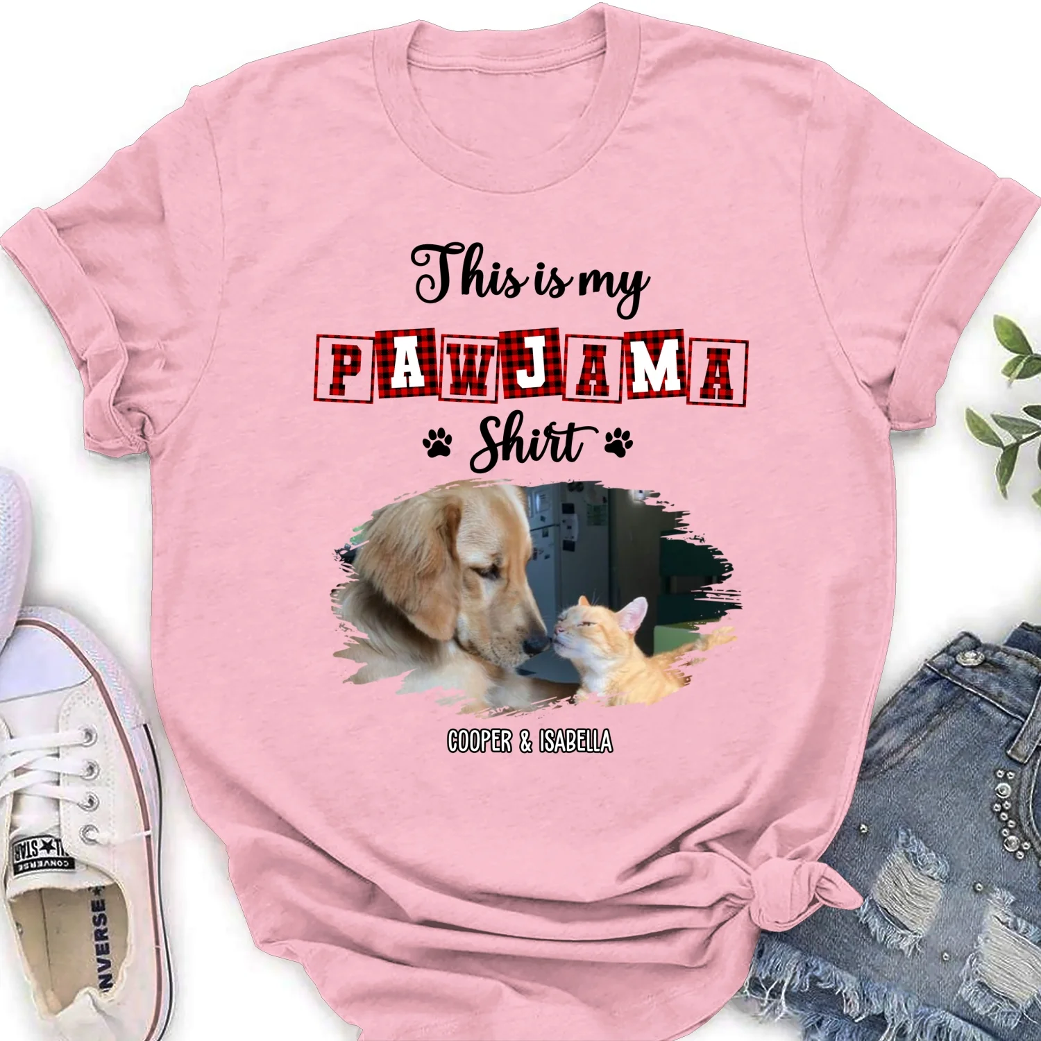 My Sleepshirt Ver Pet 2 Photo - Personalized Custom Women's T-Shirt - Image 7