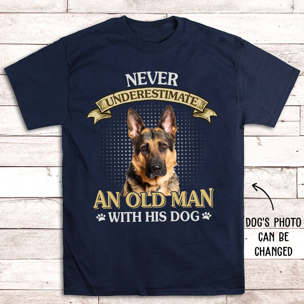 Never Underestimate Old Man - Personalized Custom Unisex T-shirt - Image 4