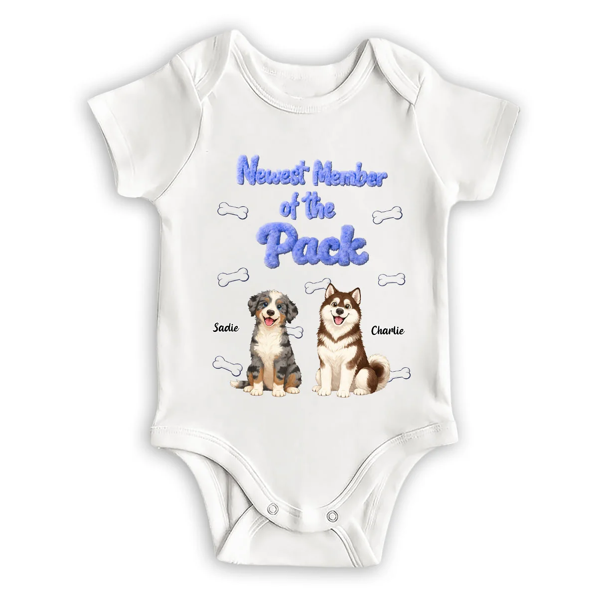 Newest Member Of The Pack - Personalized Custom Baby Onesie