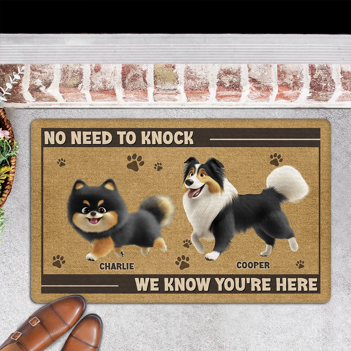 No Need To Knock Version 2 - Personalized Custom Doormat - Image 2