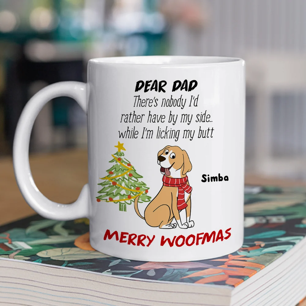 No One By Dog Side - Personalized Custom Coffee Mug - Image 2