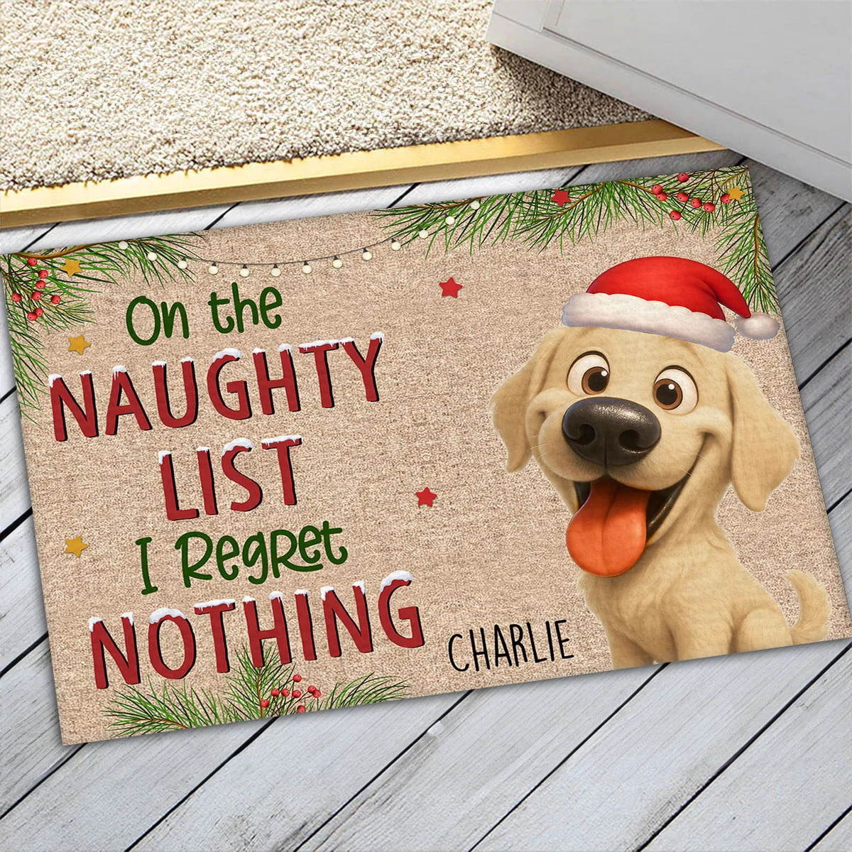 No Regret - Personalized Custom Doormat - Image 4