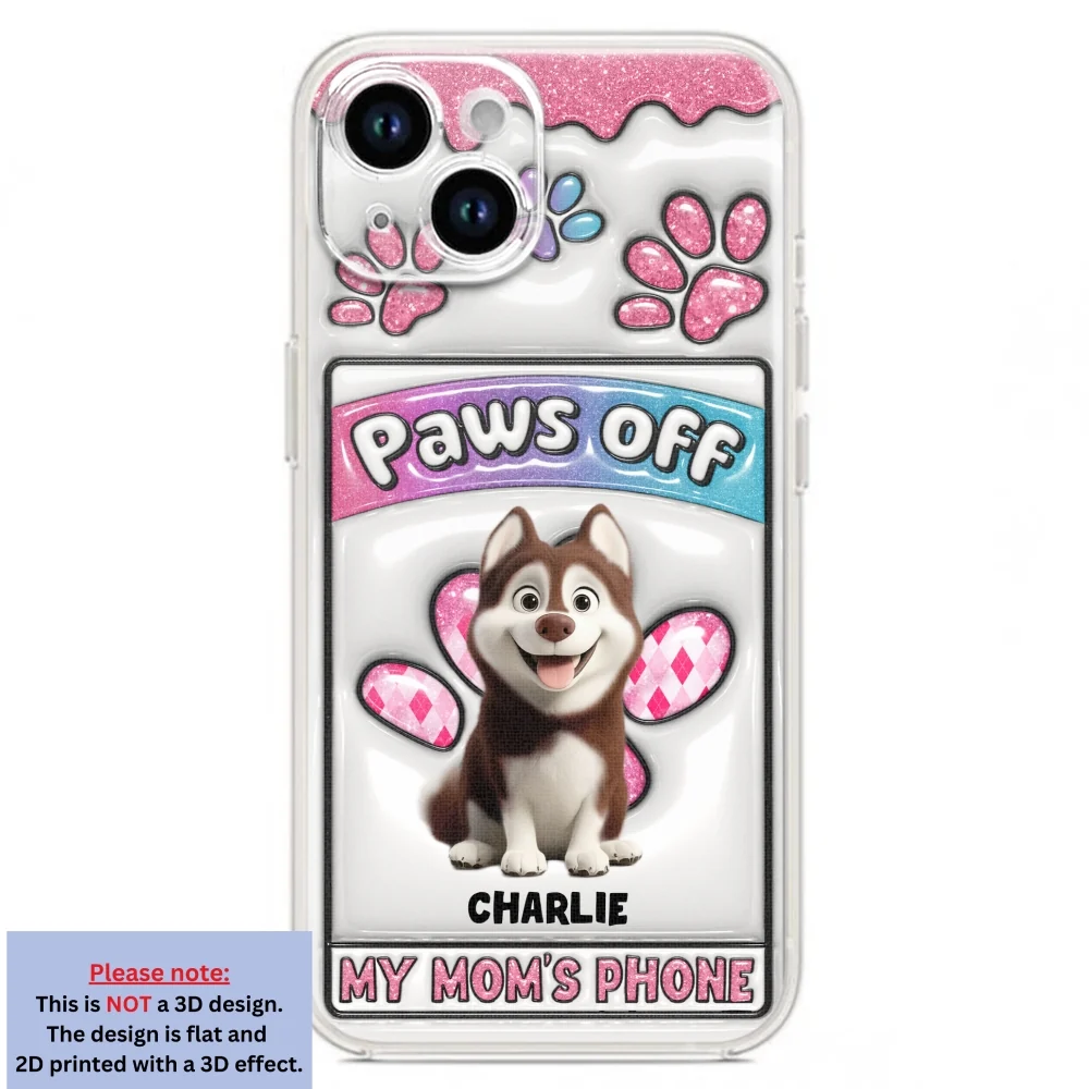No Touch Allowed - Personalized Custom 3D Inflated Effect Phone Case - Image 18