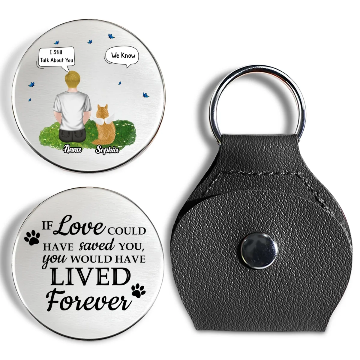 Not Even Love Could Save My Cat - Personalized Custom Pocket Hug - Image 7