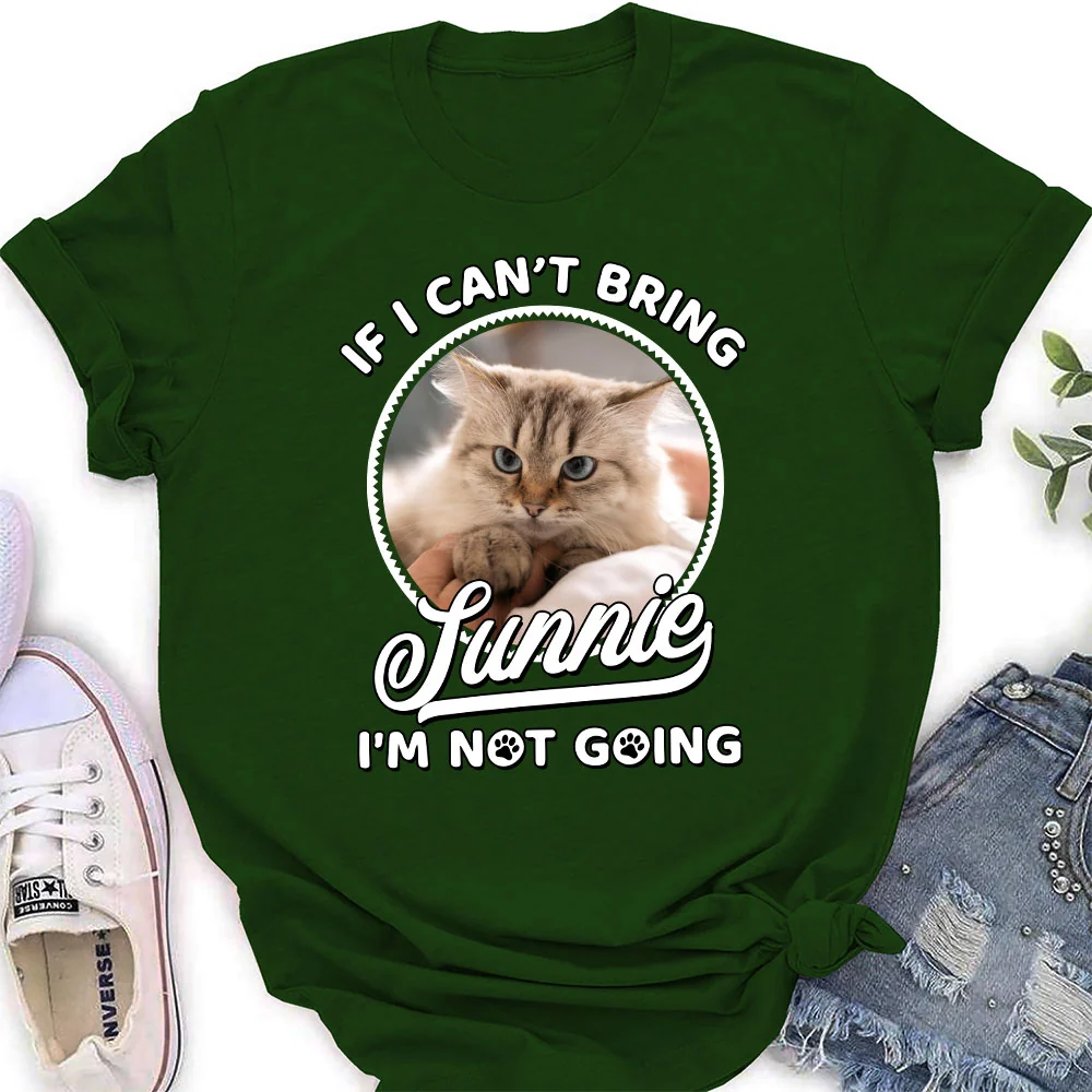 Not Going Without My Babies Photo - Personalized Custom Women's T-shirt - Image 5