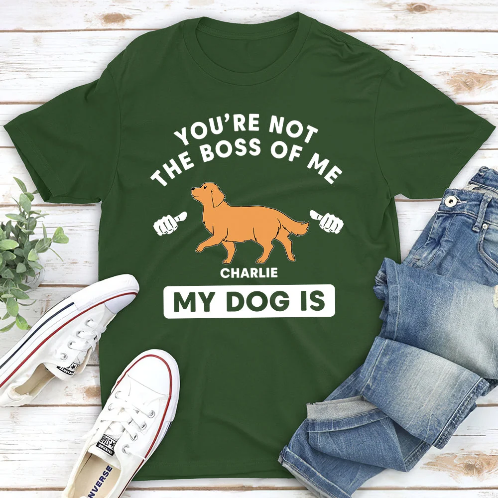 Not The Boss - Personalized Custom Unisex T-shirt - Image 3