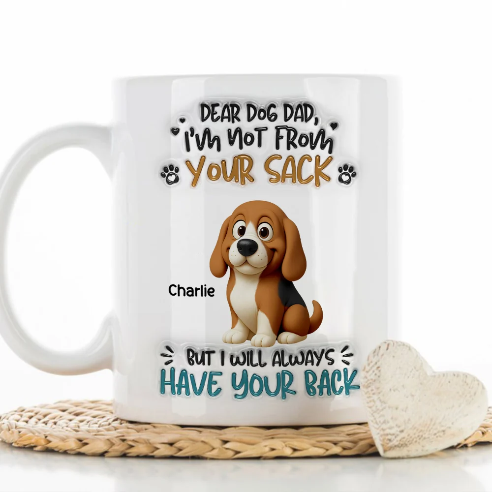 Not Your Blood But Loyal - Personalized Custom 3D Inflated Effect Coffee Mug - Image 4