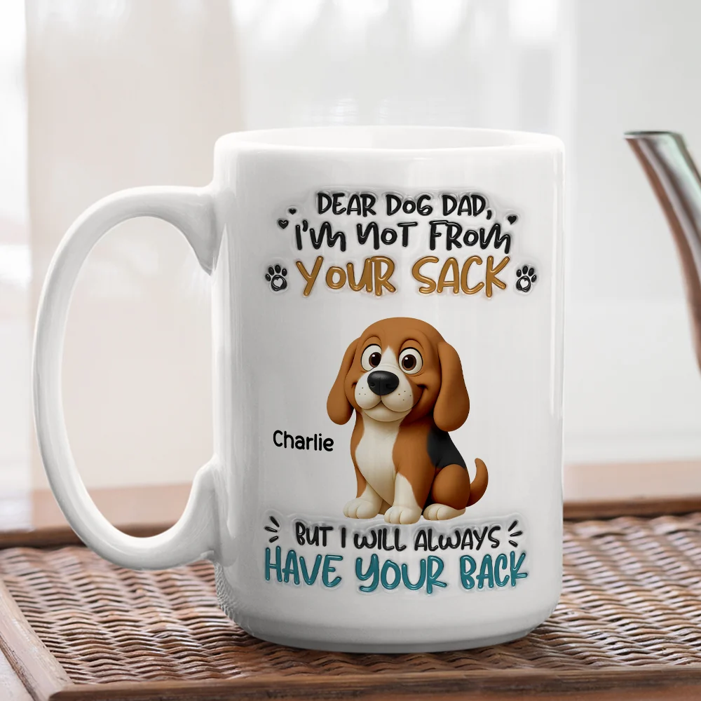 Not Your Blood But Loyal - Personalized Custom 3D Inflated Effect Coffee Mug - Image 5
