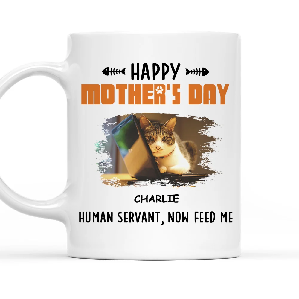 Now Feed Me Photo - Personalized Custom Coffee Mug