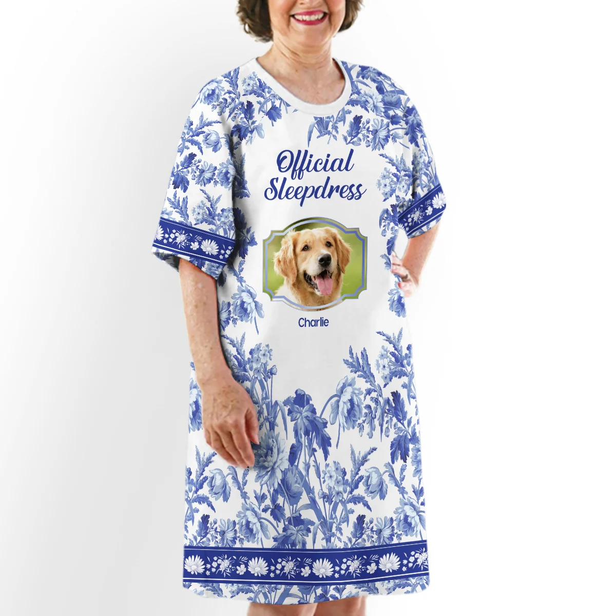 Official Toile Shirt Photo - Personalized Custom 3/4 Sleeve Dress