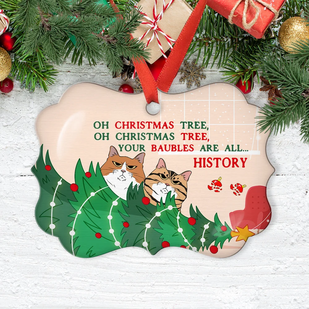 Oh Christmas Tree - Personalized Custom Aluminum Ornament - Image 4