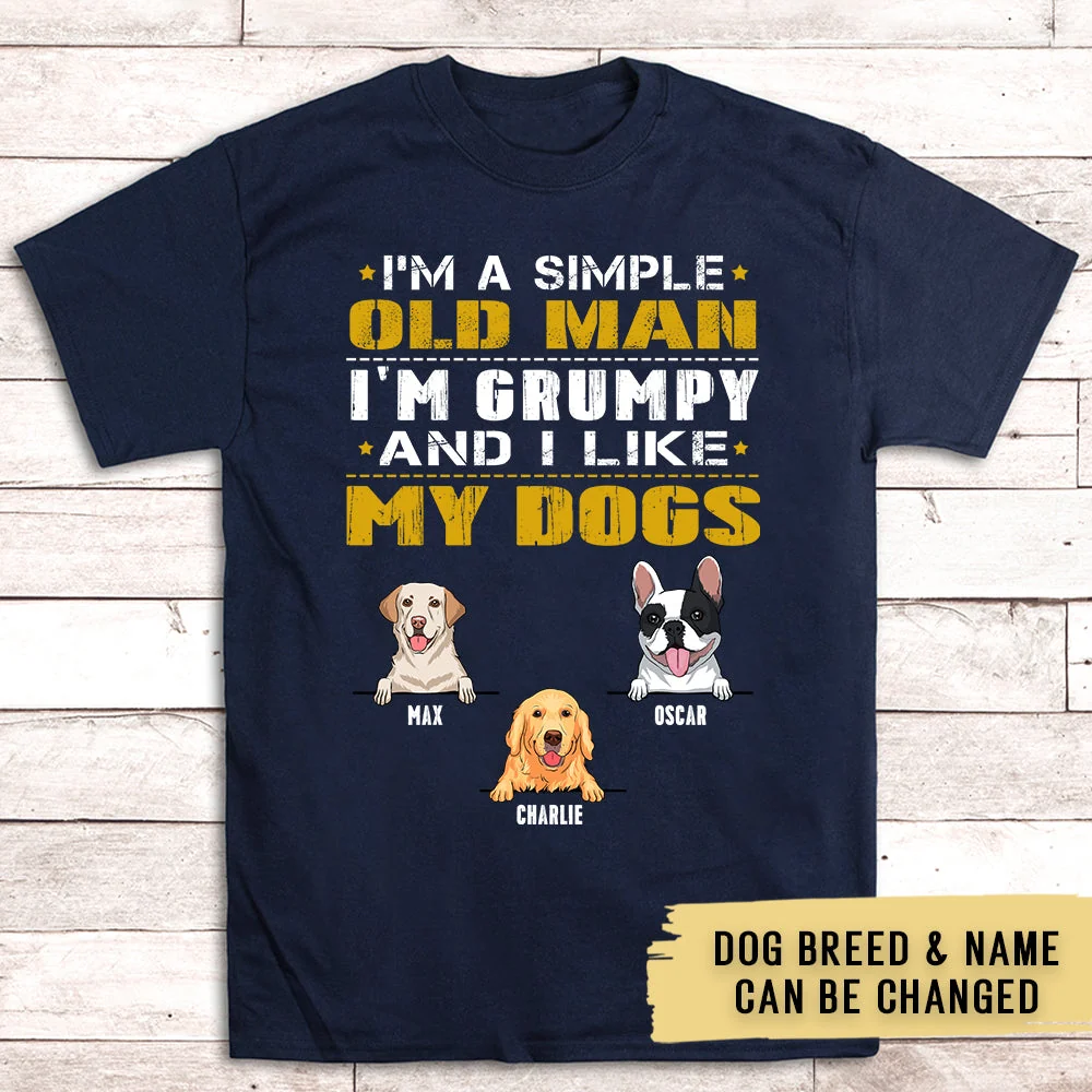 Old Man Grumpy - Personalized Custom Unisex T-shirt - Image 2