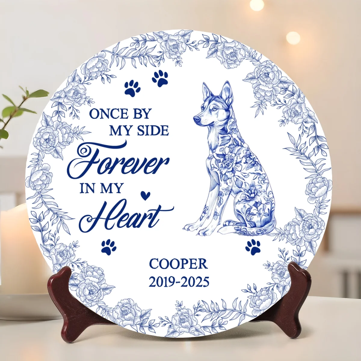 Once By My Side - Personalized Custom Plate - Image 7