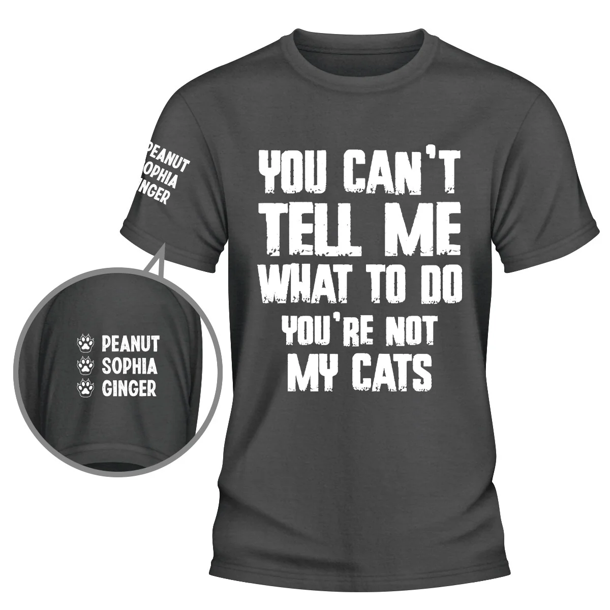 Only My Dog Can Tell Me What To Do - Personalized Custom Shirt With Design On Sleeve - Image 2