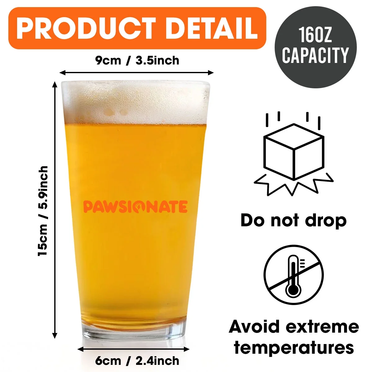 Only Need Beer Photo - Personalized Custom Beer Glass - Image 6