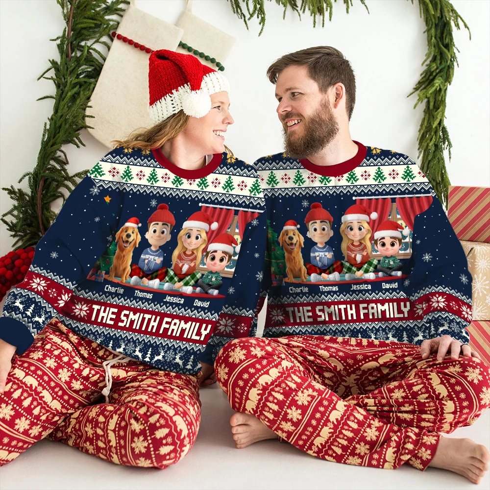Our Family 2025 - Personalized Custom All-Over-Print Sweatshirt - Image 8