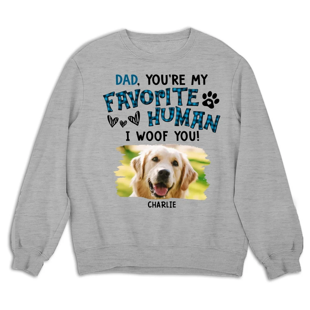 Our Favorite Dog Mom Dad Photo - Personalized Custom Sweatshirt - Image 3