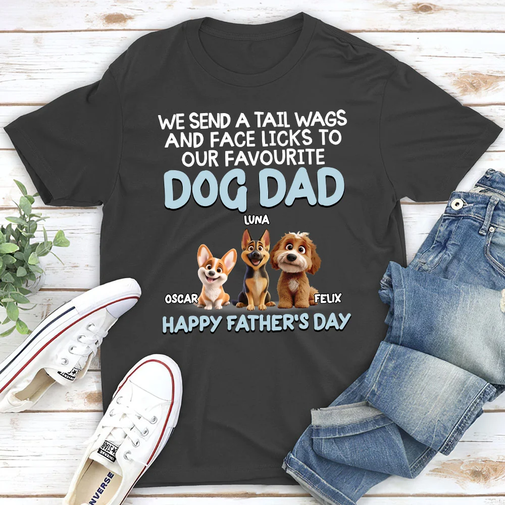Our Favorite Face To Lick - Personalized Custom Unisex T-shirt - Image 4