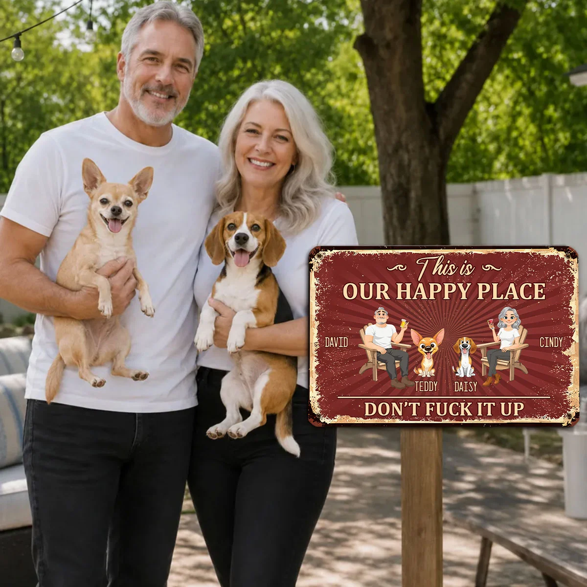 Our Favorite Place - Personalized Custom Metal Sign - Image 3
