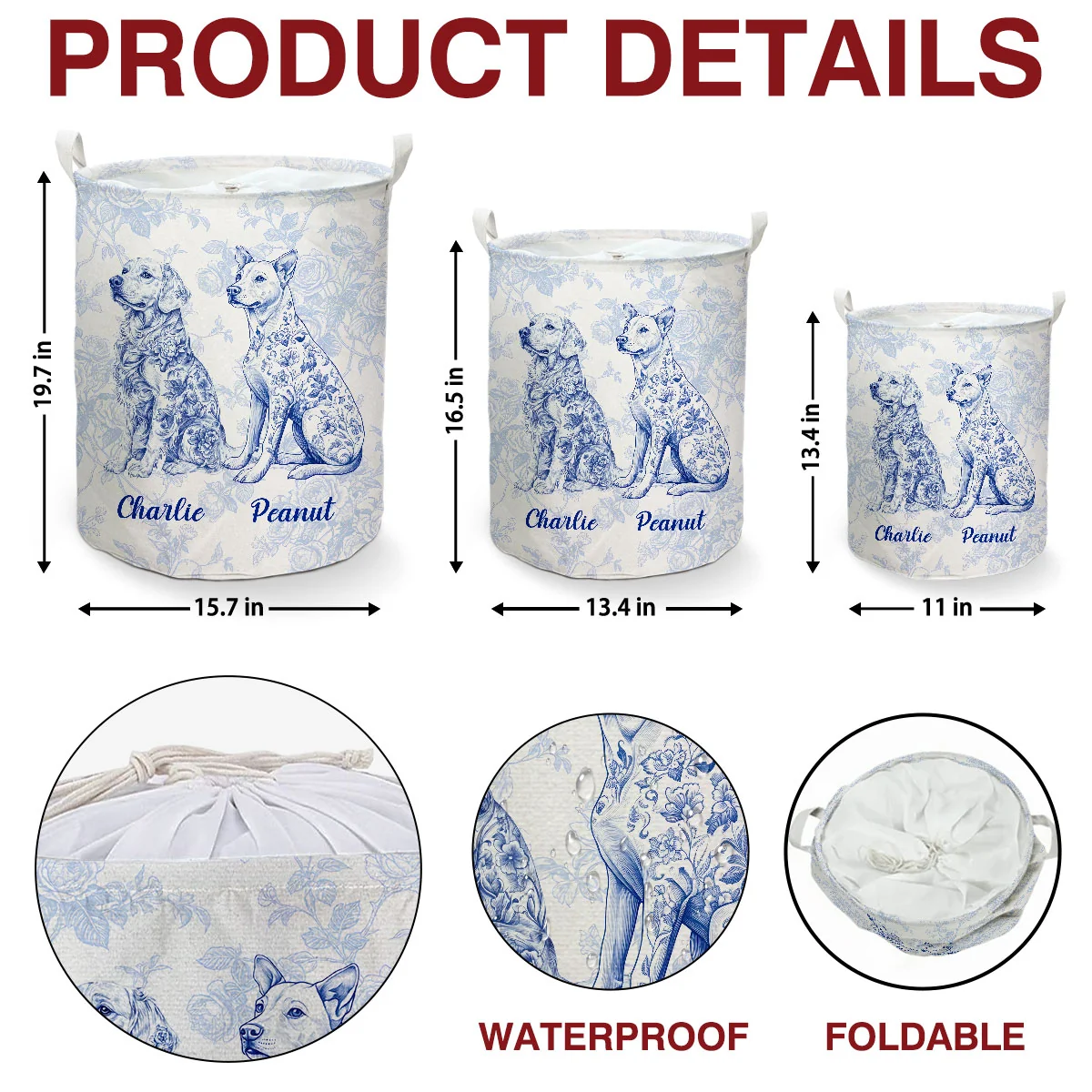 Our Storage Basket - Personalized Custom Laundry Basket - Image 5
