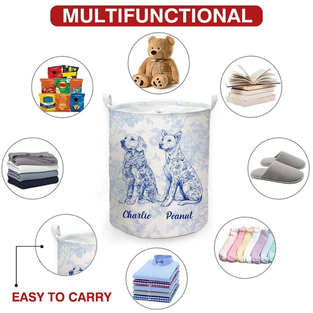 Our Storage Basket - Personalized Custom Laundry Basket - Image 7