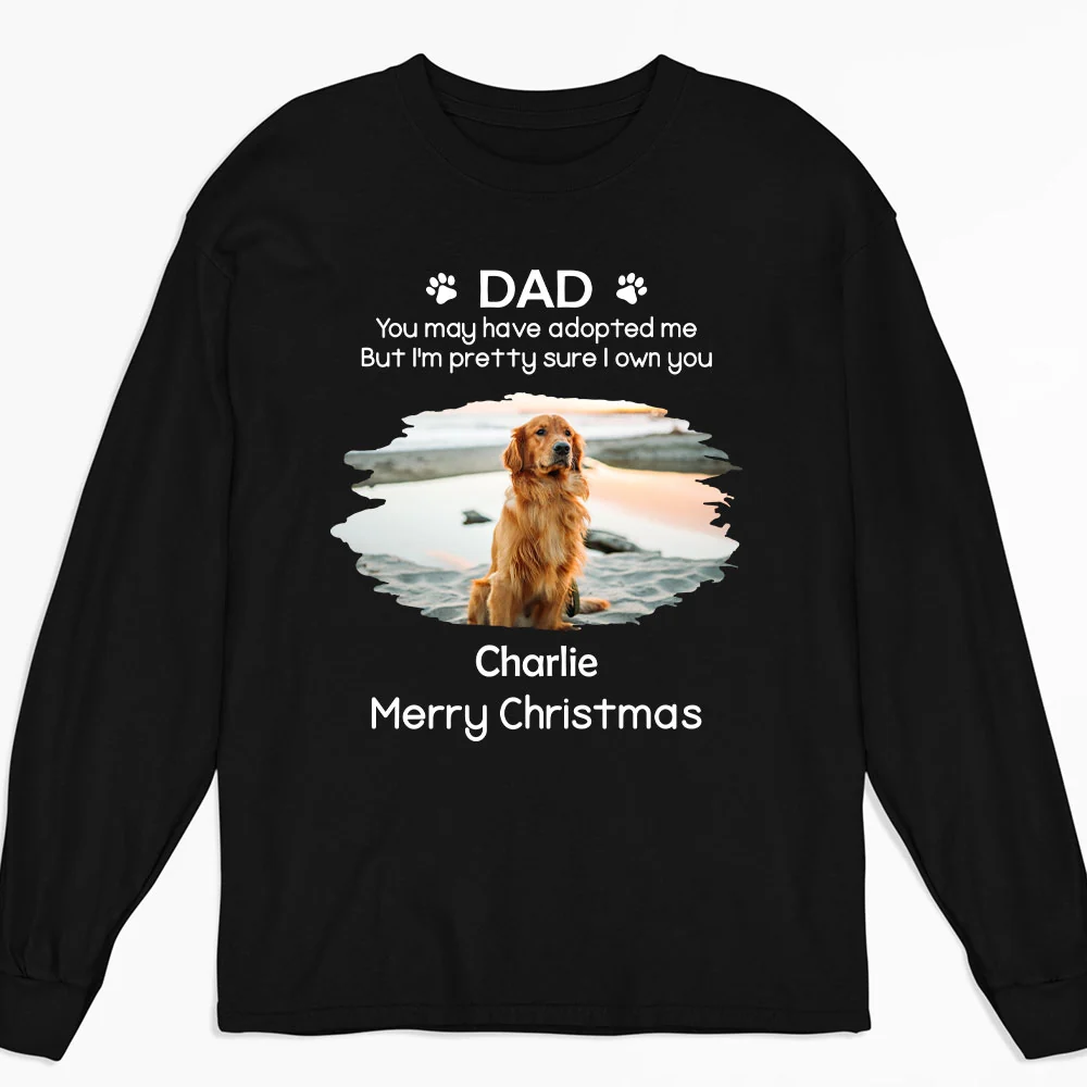 Own You For Sure Snow Ver Photo - Personalized Custom Long Sleeve T-shirt